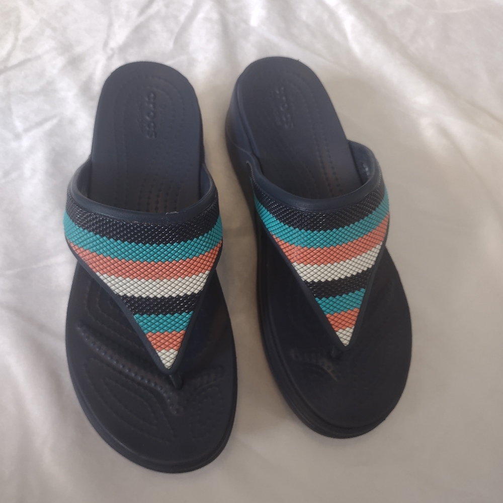 Crocs Monterey Bead Women's Wedge Sandals NWT